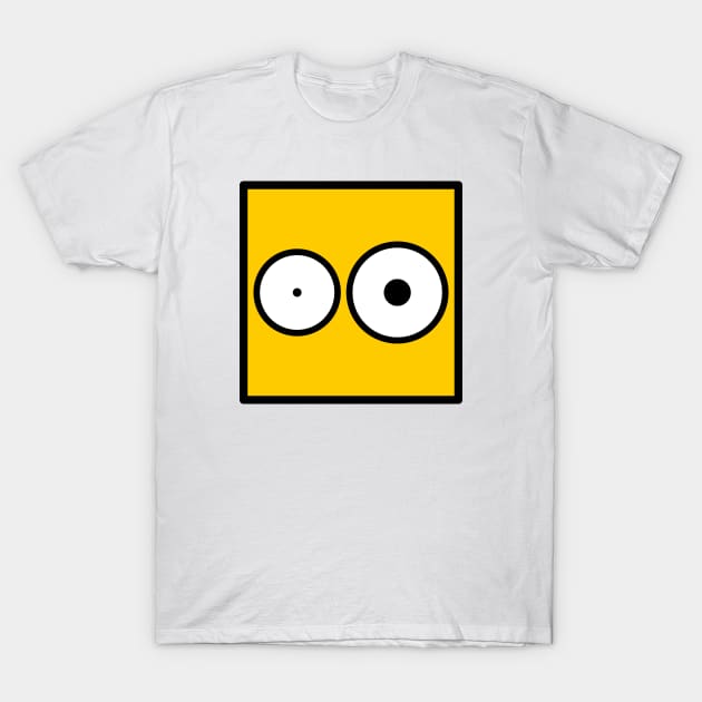 Kubi - the square emoticons - Doh, the surprised face T-Shirt by LiveForever